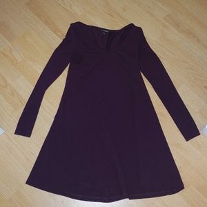 Long sleeve purple Express Dress
